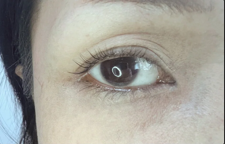 After lash lift, client example 6